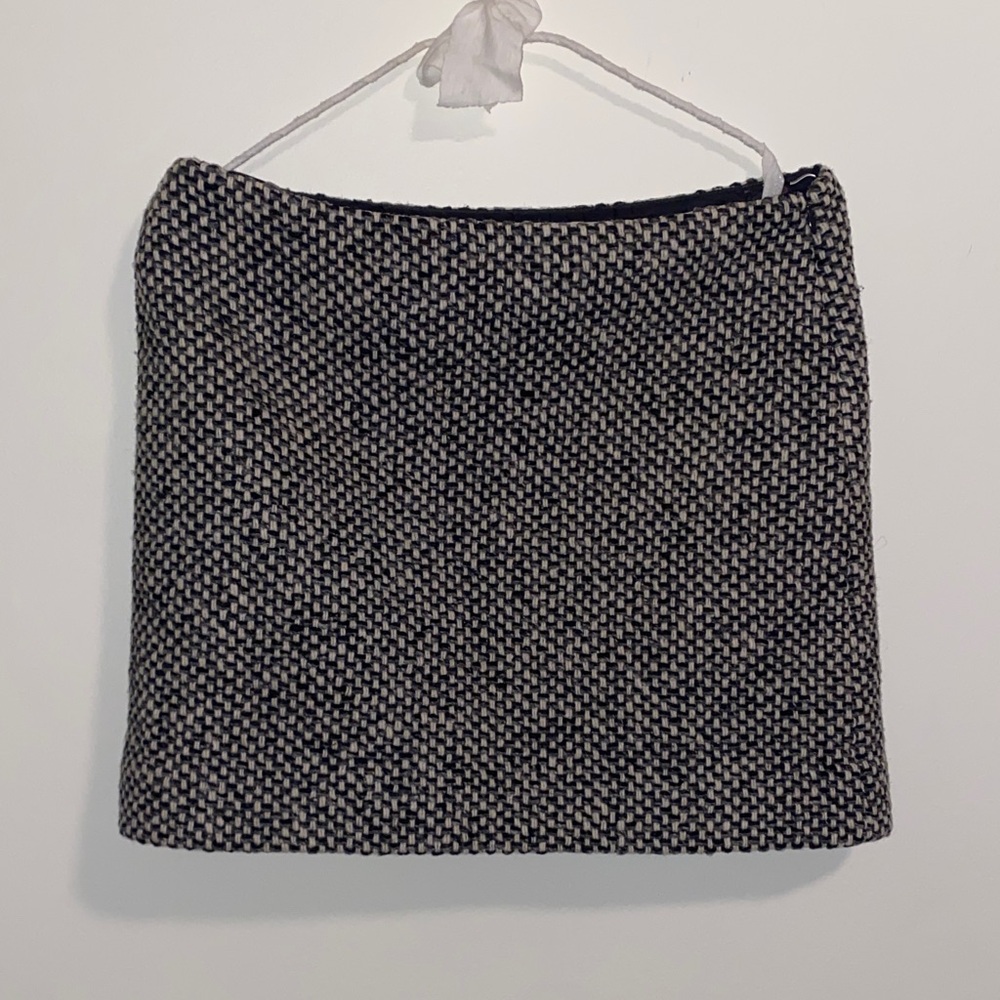 J. Crew Black and White Mini Skirt